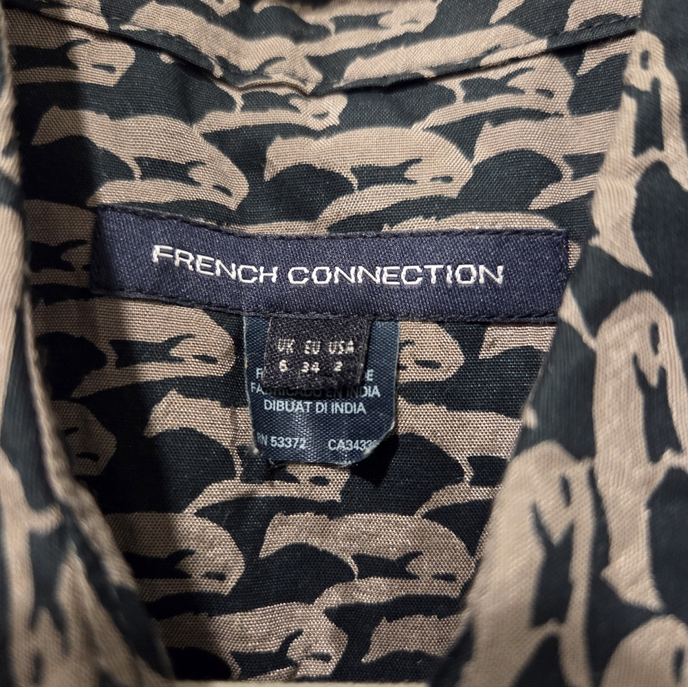 French Connection Fox Pattern Blouse - Picture 3 of 7